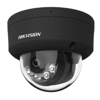 DS-2CD2183G2-LIS2U(2.8mm)(BLACK) 8MPix IP Dome Smart Hybrid Light AcuSense kamera; LED/IR 30m, audio, alarm, IP67, IK10, černá