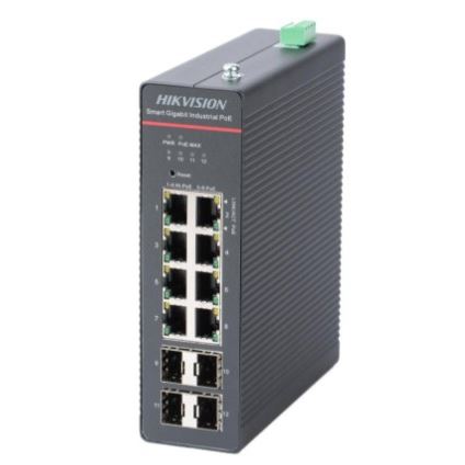 DS-3T1512HP-SI-8P4FKIT(75W) KIT průmyslového switche 8x Gb Poe a 75W napájecího zdroje